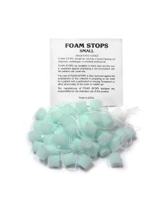 Foam ear stops, small green in a pack of 50