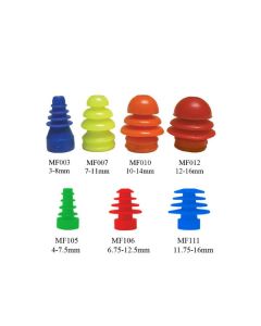 Grason & Associates multi-size single use eartips showing sizes.