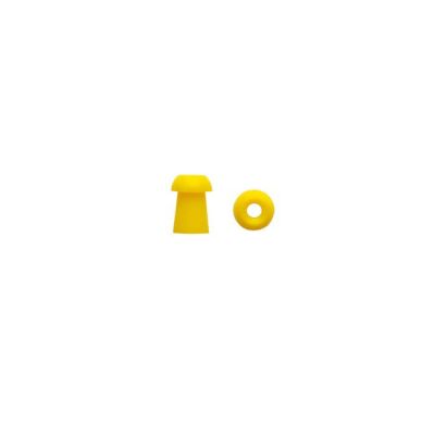 Sanibel 8013004 ADI Ear Tips, Mushroom 8 mm Yellow, Bag of 100
