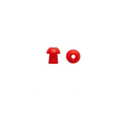 Sanibel 8012972 ADI Ear Tips, Mushroom 10 mm Red, Bag of 100