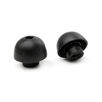 Soft rubber ear tips for steel stethoscopes