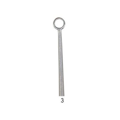 Economy Buck ear curette, straight, size 3