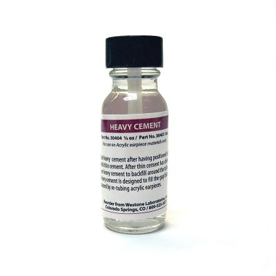 Westone 30404 Acrylic Tubing Cement, Heavy, 0.5 oz Bottle