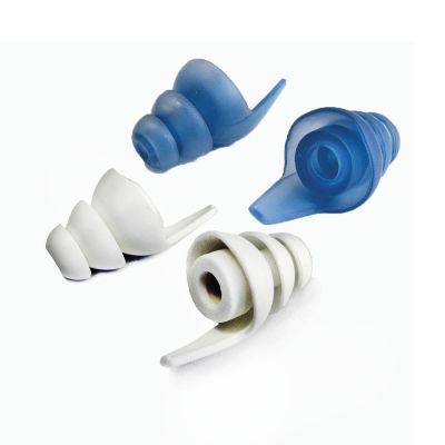 Dynamic Ear Universal Eartips shown in Ice Blue and White colors