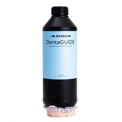Asiga DentaGUIDE Resin, Clear-transparent, 1 kg Bottle