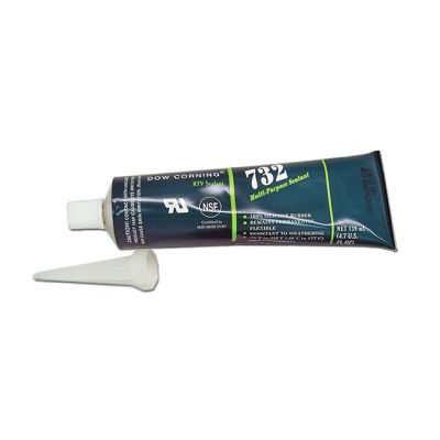 Dow Corning 732 Clear Multi-purpose Silicone Adhesive Sealant, 4.7 oz,