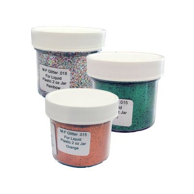 MF glitter in 2 oz jars