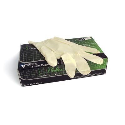IHC Pulse Power Free latex gloves. Box of 100