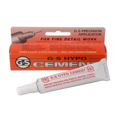 Liquid cement for fine detail work. 9 ml tube.