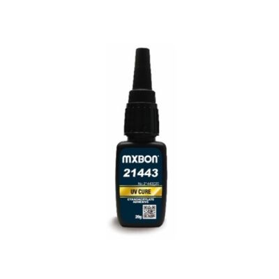 MXBON 21443 Medium Viscosity, UV Light Cure Cyanoacrylate Adhesive, 20 g