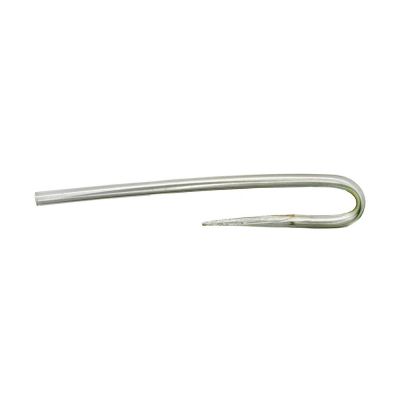 Hal-Hen #13 thin single bend long quill tygon tubing. Pack of 25.
