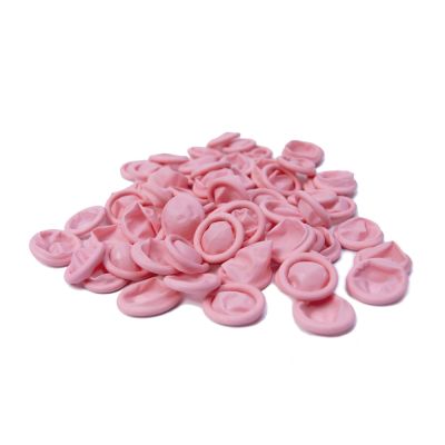 Qualatex Cleanroom Anti-Static Pink Latex Finger Cots, Medium, 720 per Package