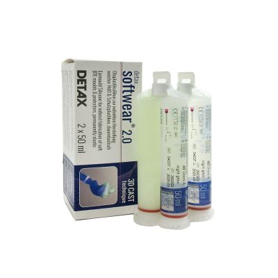 Detax 04229 Softwear 2.0, 40 Shore, Night Glow, Box of 2 Cartridges