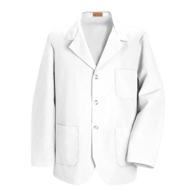 KP10 Men's Hip Length Lab Coat, Large