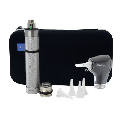 Welch Allyn 3.5V Diagnostic LED Otoscope with Convertible Handle & Case