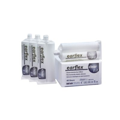Detax earflex silicone earmold material in cartridges