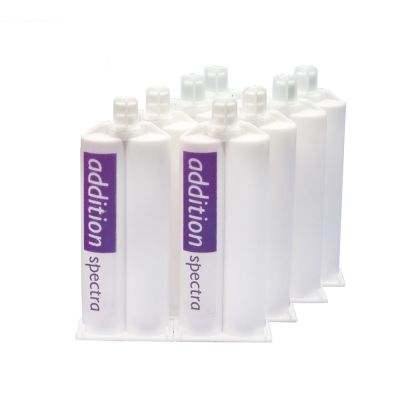 Detax 03203 Addition Spectra Automix 1, 39 Shore, Lilac, Box of 8 DM-50 Cartridges
