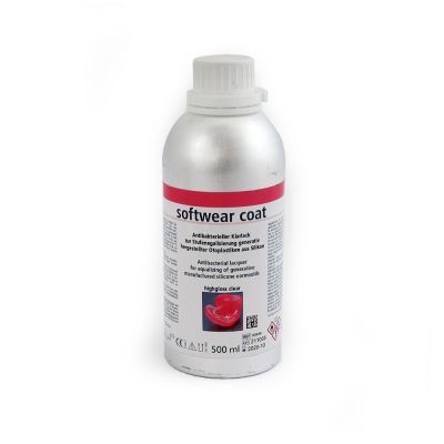 Detax 03509 Softwear Coat Clear Varnish, 500 ml bottle
