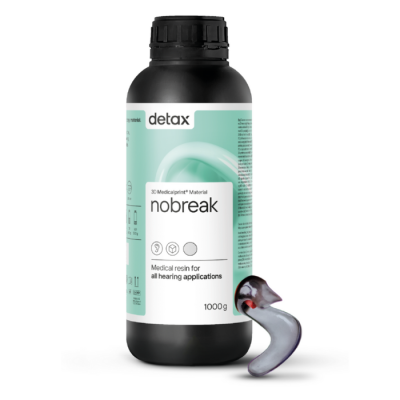 Detax 04570 Medicalprint nobreak Resin, Red-Transparent, 1000 g