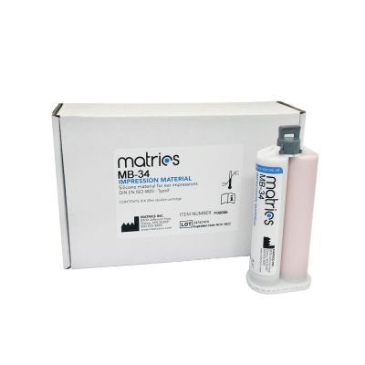 Matrics MB-34 impression material in a box of eight DS cartridges