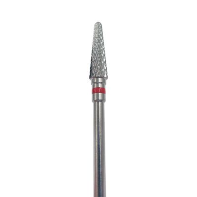 Carbide Cutter 4.0 mm, Cross Cut Fine Round End Taper, 3/32" shank