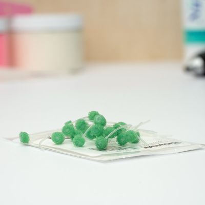 Foam PROS Oto-Dams, 7mm, Green, Pack of 24 (No Tip)
