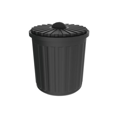 Mini battery recycle bin in black