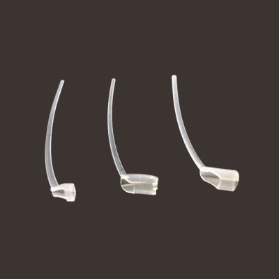Oticon miniFit Ear Grip showing the 3 sizes for 60, 80, and 85 dB receivers