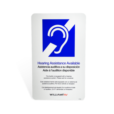 Auracast ADA/Assistive listening wall plaque