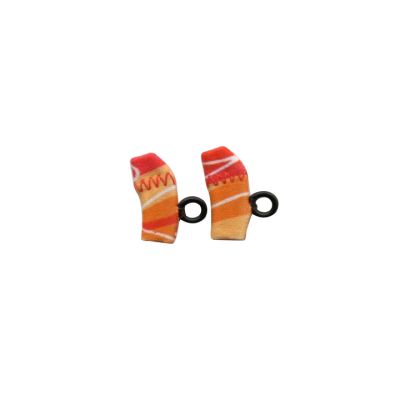 Ear Gear 57380 Micro Eyeglasses, Cordless, Binaural, Orange/Red