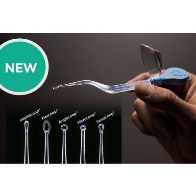 Bionix ClearLook Lighted Ear Curettes showing all five styles