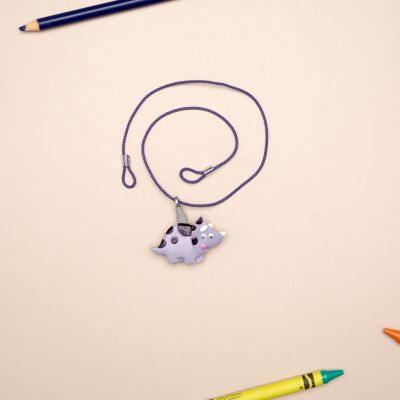 Binaural BTE Dino Clip, 15", Trixie, Purple Cord