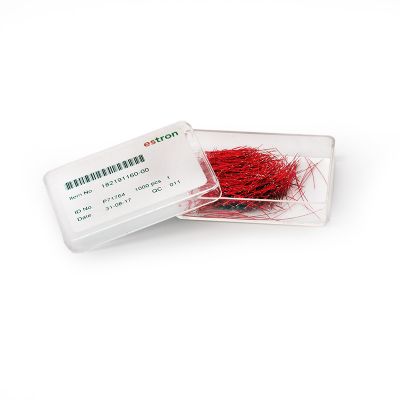 Estron 182191160 ESW Solid Wire, 19mm, Red, Box of 1000