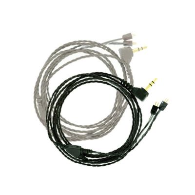 In-Ear-Monitor cables with 2 Pin connectors in black or clear colors