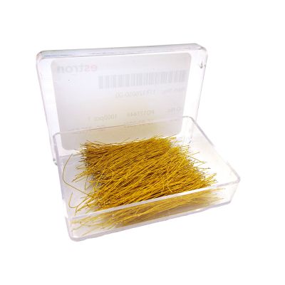 Estron ESW Litz wire, yellow, in a plastic box of 1000 pieces
