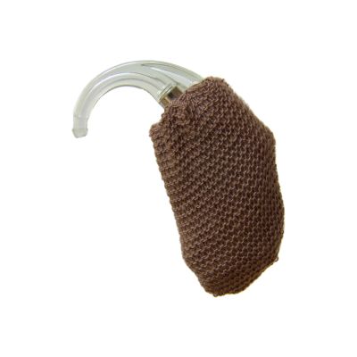 Hearing Aid Sweat Band in Medium Brown color