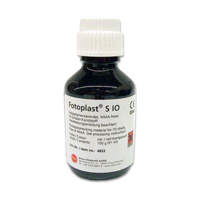 Dreve 4822 Fotoplast S IO, Red Transparent, 100g Bottle