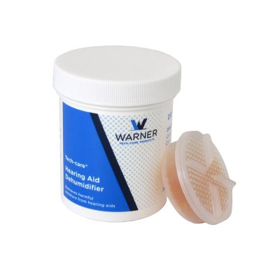 Tech-care hearing aid dehumidifier jar with desiccant 