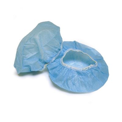 Blue disposable earphone covers