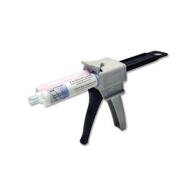 Impression Gun DM-50 for Square Base Cartridges shown with impression material cartridge