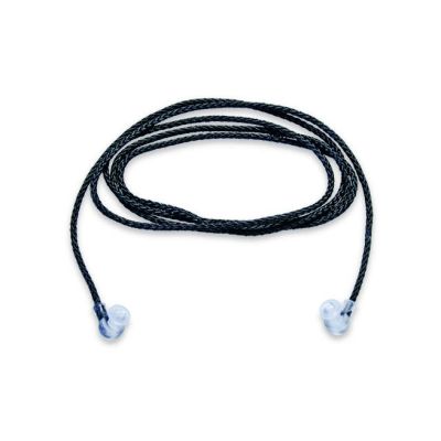Black Nylon Cord with Clear Angled Pop Ends