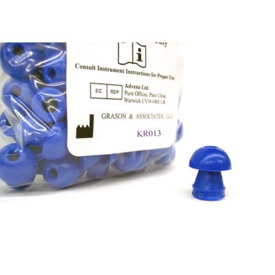 Grason & Associates KR013 Single Use Eartips, 13 mm, Blue, Pack of 100