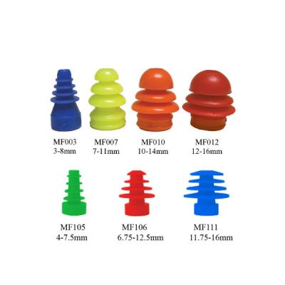 Grason & Associates multi-size single use eartips showing sizes.