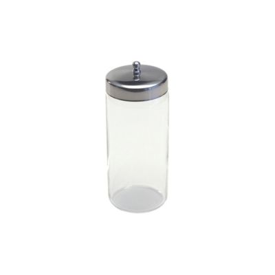 Glass Dressing Jar with Stainless Steel Lid, 6-5/8" x 3"