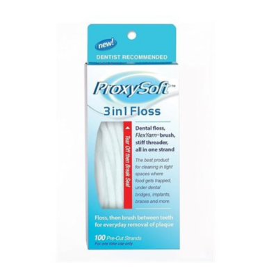 ProxySoft 3-In-1 Floss, Pack of 100
