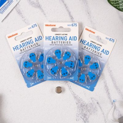 Westone Hearing Aid Batteries, Size 675, Box of 60